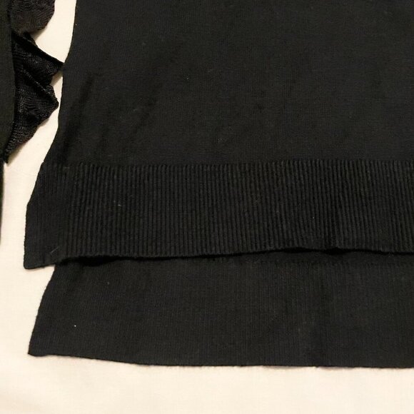 Michael Kors Womens Size Small Long Sleeve Turtleneck Ruffled Sleeves Sweater - Picture 7 of 16